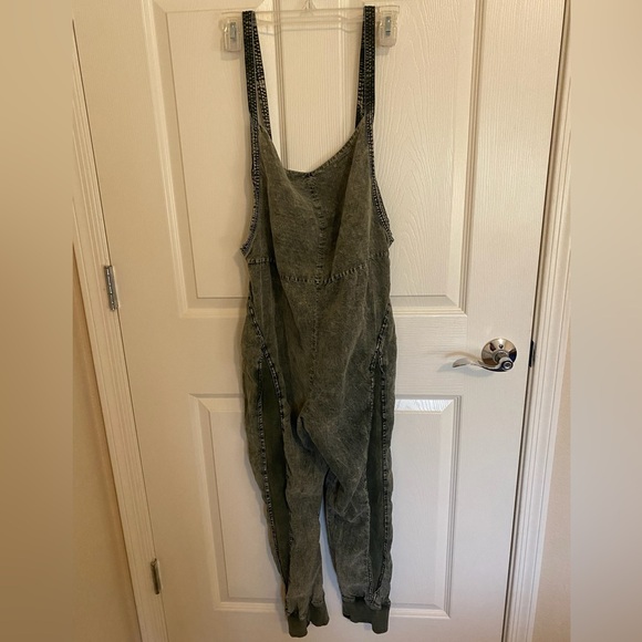 Free People Movement Split Rock Jumpsuit Vintage Black Size Medium - Picture 2 of 7